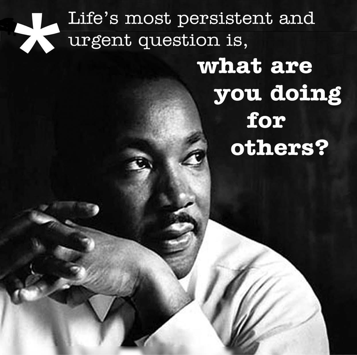 What Are You Doing For Others? 